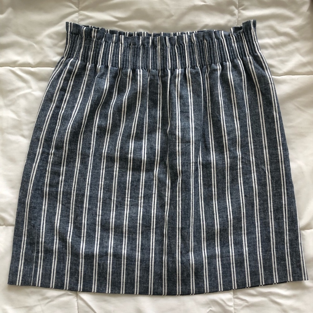 J. Crew Striped Sidewalk Skirt